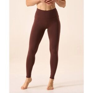 Woolly Leggings Women XXL Maroon Everyday Flex Merino Wool High Rise Activewear